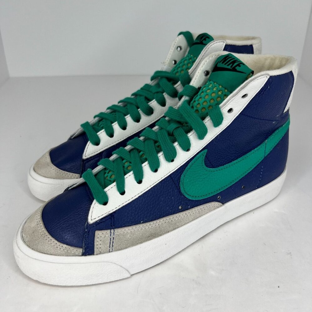 Nike Mens D07396-991 Blue Blazer Mid 77 Nordic Leather Lace Up Size 7 Sneakers